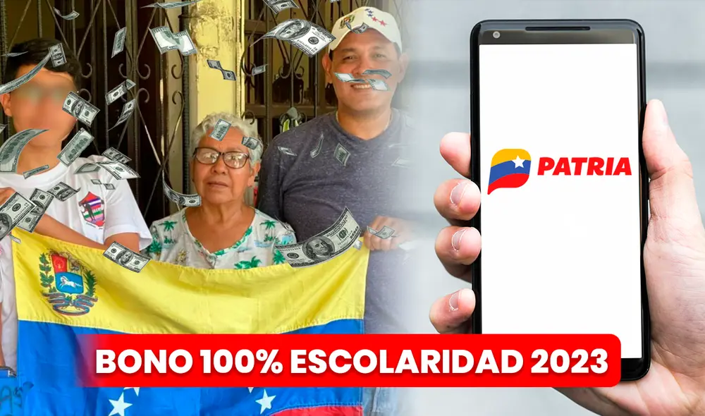 El Bono 100% Escolaridad se deposita mensualmente a la cabeza de familia. Foto: composición LR/Voz de América/Patria/Freepik