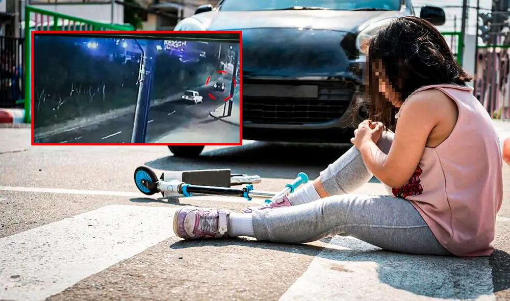 El conductor, responsable del accidente, se dio a la fuga después de atropellar a la menor de edad. Foto: Composición LR / Gersón Cardoso / Video: Latina El conductor, responsable del accidente, se dio a la fuga después de atropellar a la menor de edad. Foto: Composición LR / Gersón Cardoso / Video: Latina