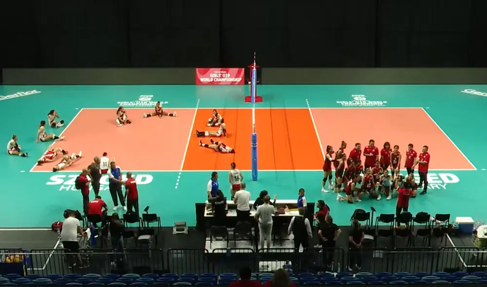 Perú perdió en su debut por el Mundial de Vóley sub 19. Foto: captura de Volleyball World