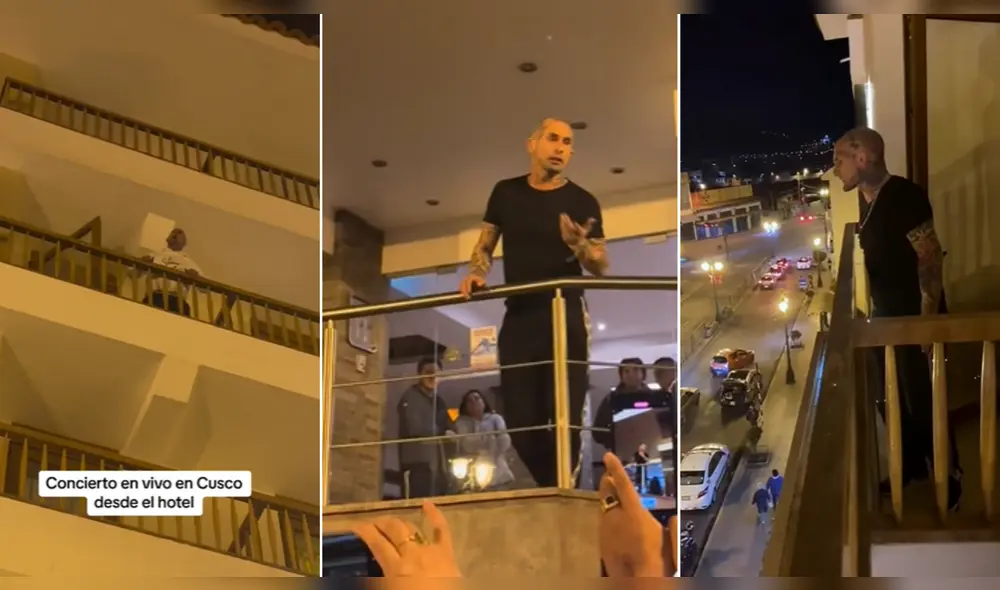 Vocalista de Ke Personajes canta en vivo para sus fans de Cusco. Foto: composición LR/@ hans_cheng619/@alexanderborda020/@ambarth7