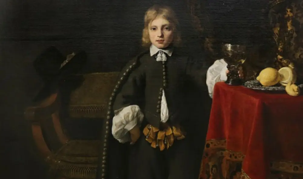 El logo de las zapatillas Nike aparece en la pintura "Retrato de un niño", obra del siglo XVII. Foto: Clarín