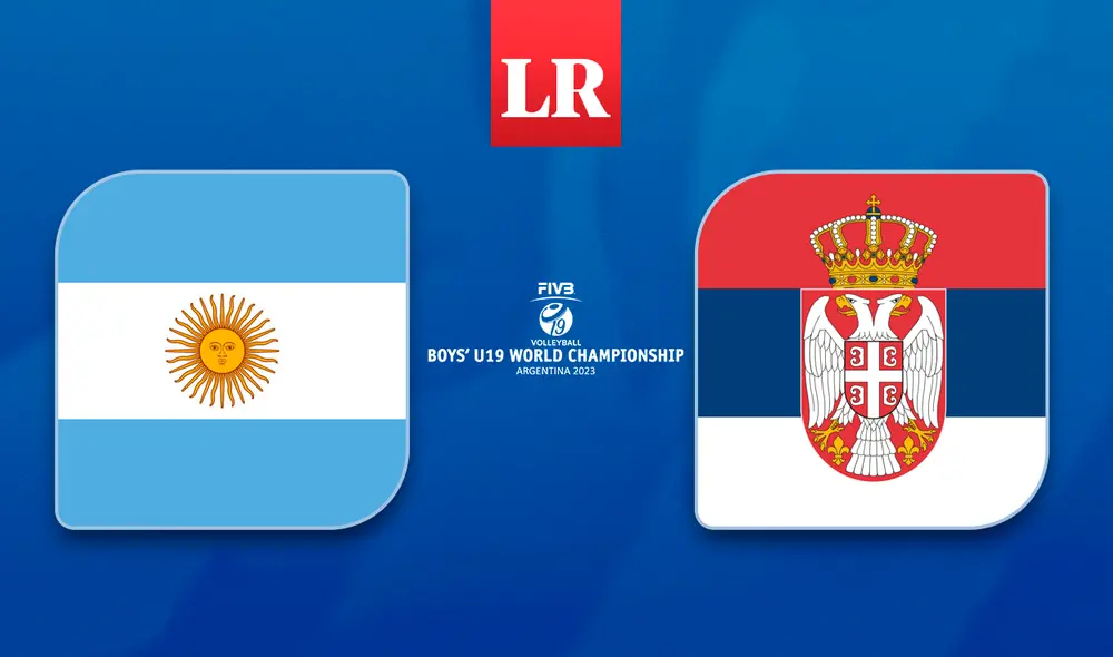 Sigue la transmisión del cruce de Argentina vs. Serbia EN VIVO por el Mundial de Vóley Sub-19, que se viene jugando en San Juan. Foto: composición LR/FIVB