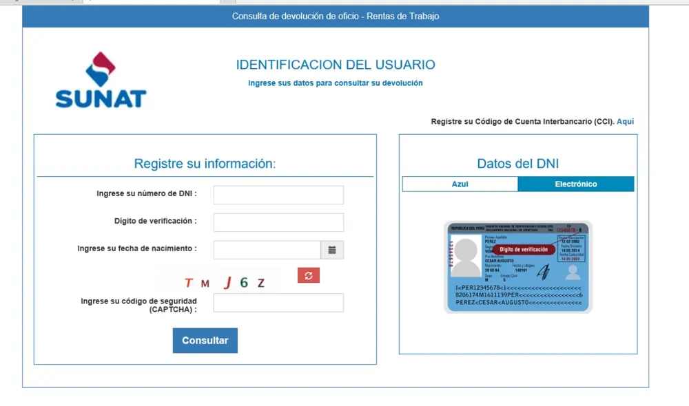 Con el número del DNI podrás conocer la información laboral de una persona. Foto: Boletín SUNAT