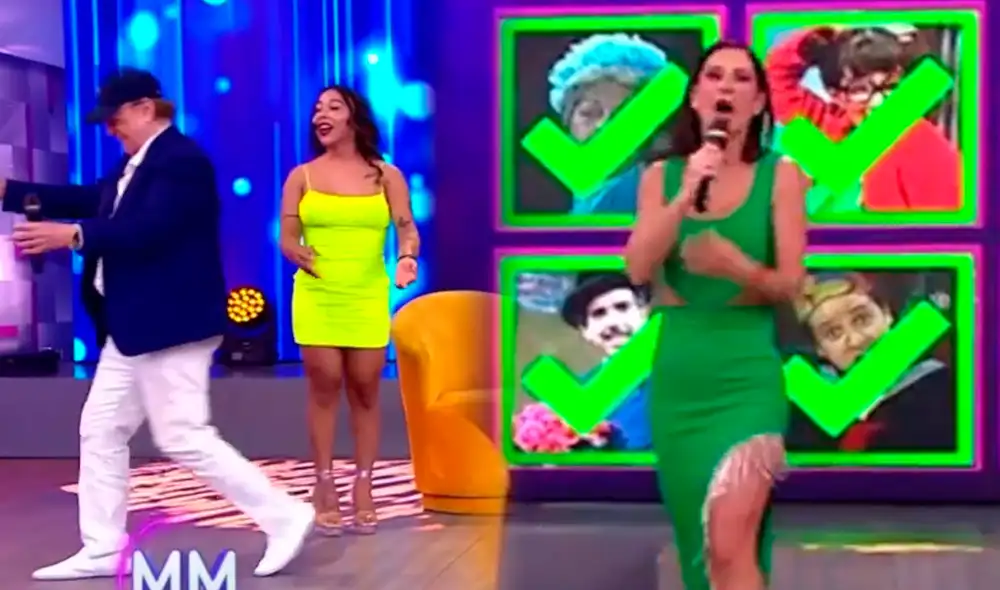 Carlos Villagrán dejó sorprendido a más de uno cuando no llegó a abrazar a Dayanita. Foto: composición LR / captura de América TV Carlos Villagrán dejó sorprendido a más de uno cuando no llegó a abrazar a Dayanita. Foto: composición LR / captura de América TV