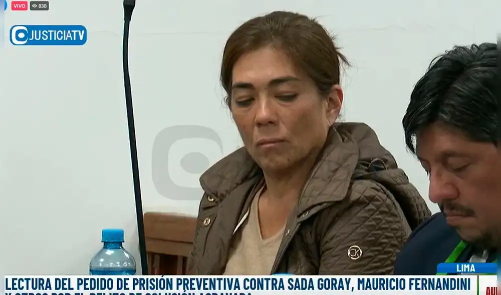 La empresaria entregaba pagos a Salatiel Marrufo, con la finalidad de beneficiarse en los proyectos del Fondo Mivivienda Foto: Justicia TV