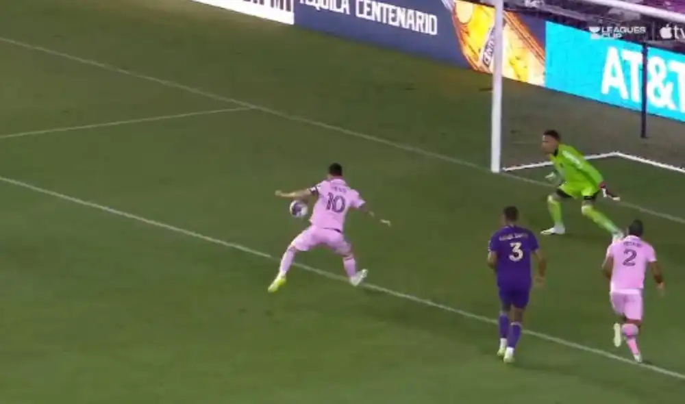 Lionel Messi anotó su tercer gol con el Inter Miami. Foto: captura Apple TV. Lionel Messi anotó su tercer gol con el Inter Miami. Foto: captura Apple TV.