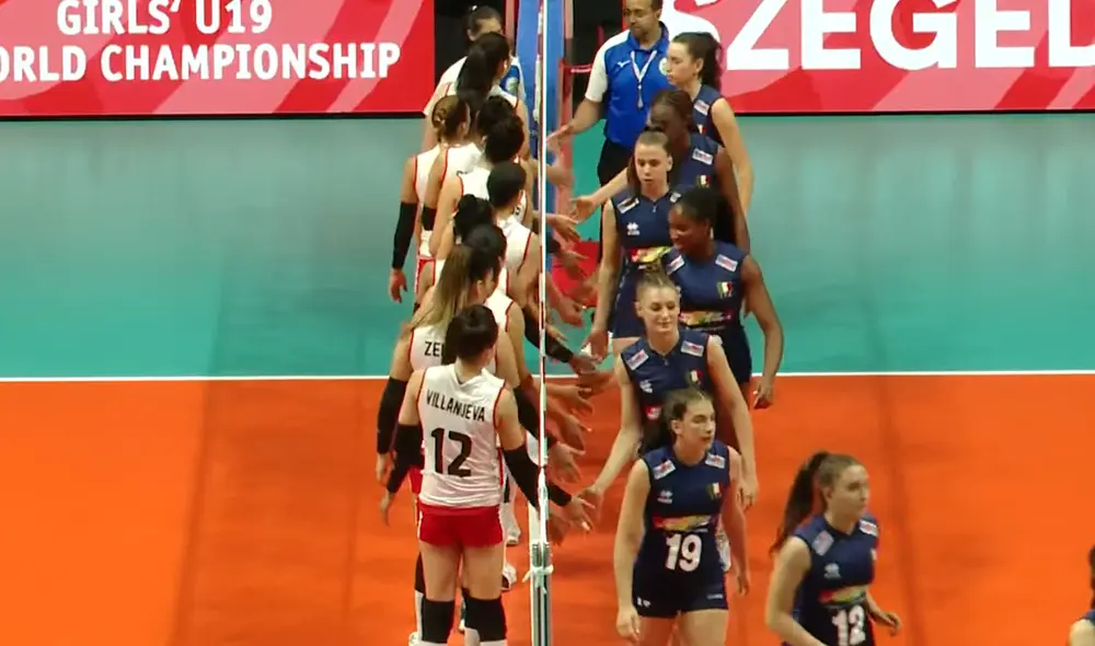 La Bicolor no pude remontar contra las italianas en el Mundial de Vóley Femenino Sub 19. Foto: captura de Volleyball World La Bicolor no pude remontar contra las italianas en el Mundial de Vóley Femenino Sub 19. Foto: captura de Volleyball World