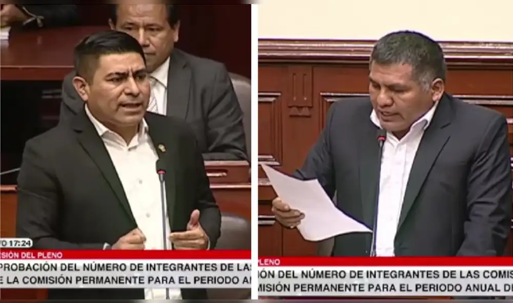 Tras las dos intervenciones iniciales, el presidente del Congreso, Alejandro Soto, aseveró que se trataba de una decisión de la Junta de Portavoces. Foto: composición LR - Video: Canal del Congreso Tras las dos intervenciones iniciales, el presidente del Congreso, Alejandro Soto, aseveró que se trataba de una decisión de la Junta de Portavoces. Foto: composición LR - Video: Canal del Congreso
