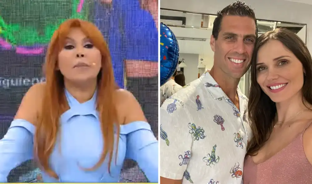 Magaly criticó a Gustavo Salcedo por ser visto en un hotel con una mujer que no es su esposa. Foto: composición LR/ATV/Instagram - Video: ATV