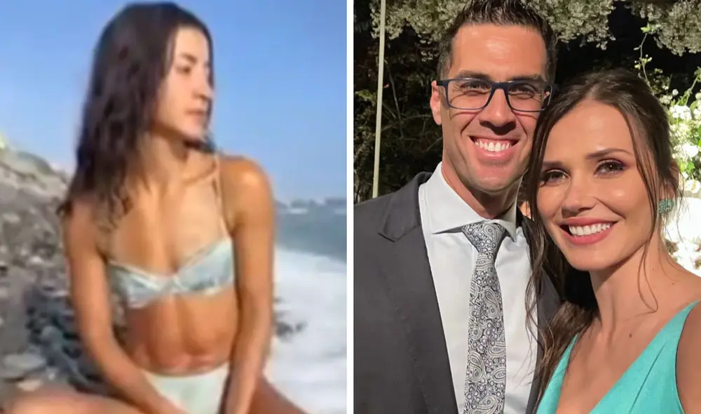 Gustavo Salcedo fue ampayado mientras le era infiel a Maju Mantilla. Foto: composición LR/captura de ATV/Instagram/Maju Mantilla Gustavo Salcedo fue ampayado mientras le era infiel a Maju Mantilla. Foto: composición LR/captura de ATV/Instagram/Maju Mantilla