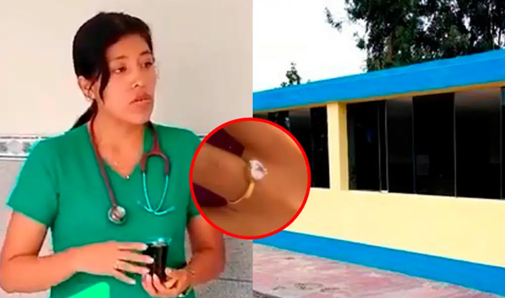 Anillo se perdió en centro de labores de la profesional. Foto: Composición LR/Canal Tele Tres Anillo se perdió en centro de labores de la profesional. Foto: Composición LR/Canal Tele Tres
