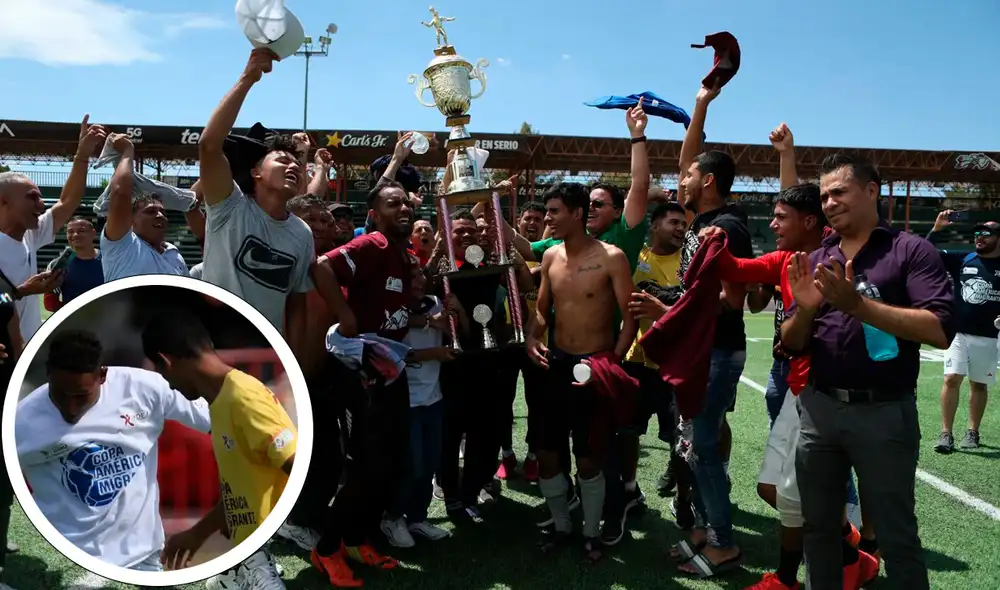 El Instituto del Deporte de Ciudad Juárez facilitó el campo de fútbol, los uniformes, el trofeo y el servicio médico. Foto: composiciónLR/AFP El Instituto del Deporte de Ciudad Juárez facilitó el campo de fútbol, los uniformes, el trofeo y el servicio médico. Foto: composiciónLR/AFP