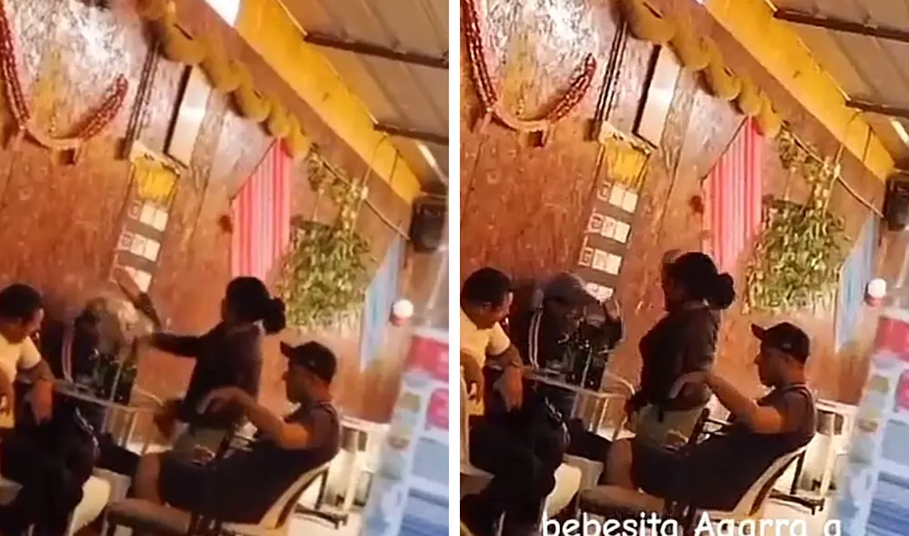 La mujer también reclamó a los amigos de su pareja. Foto: Composición LR / Foto: Captura Tik Tok @crizz.solano