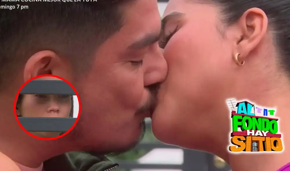 Joel y Patty sellaron su amor con un beso, lo que ocasionó las lágrimas de Macarena. Foto: composición LR/América TV