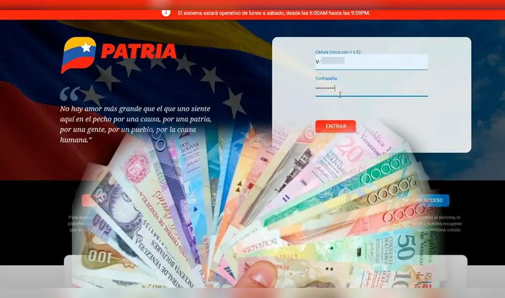 Monedero Patria funciona desde inicios del año 2017. Foto: composición LR/Sistema Patria Monedero Patria funciona desde inicios del año 2017. Foto: composición LR/Sistema Patria