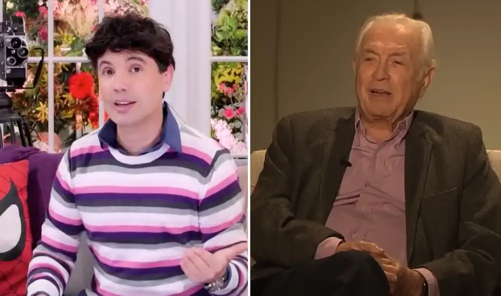 Bruno Pinasco pide a usuarios que denuncien la suplantación de identidad de su padre. Foto: composición LR/América TV/ YouTube - Video: América TV Bruno Pinasco pide a usuarios que denuncien la suplantación de identidad de su padre. Foto: composición LR/América TV/ YouTube - Video: América TV