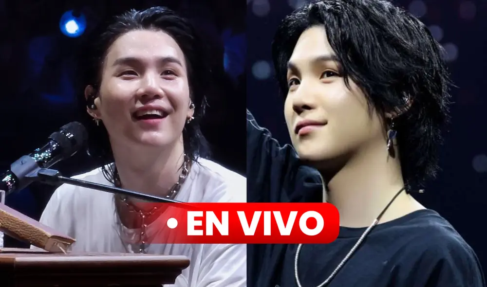 Suga, rapero de BTS, inició su tour mundial en vivo en abril del 2023, tras debutar como solista con el álbum 'D-DAY'. Foto: composición LR/Hybe