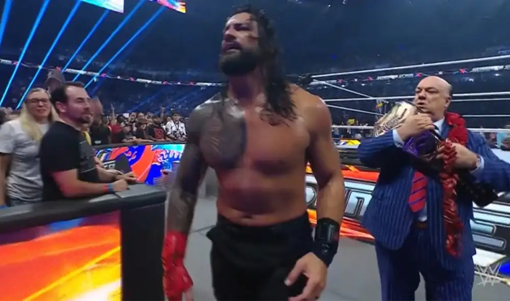 Roman Reigns seguirá siendo el campeón indiscutido de WWE. Foto: captura de Fox Sports 1
