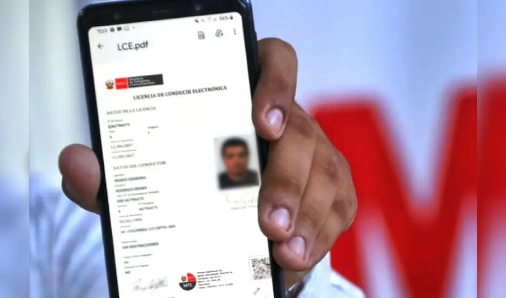 Descarga tu brevete electrónico en tu celular y evita multas. Foto: MTC Descarga tu brevete electrónico en tu celular y evita multas. Foto: MTC