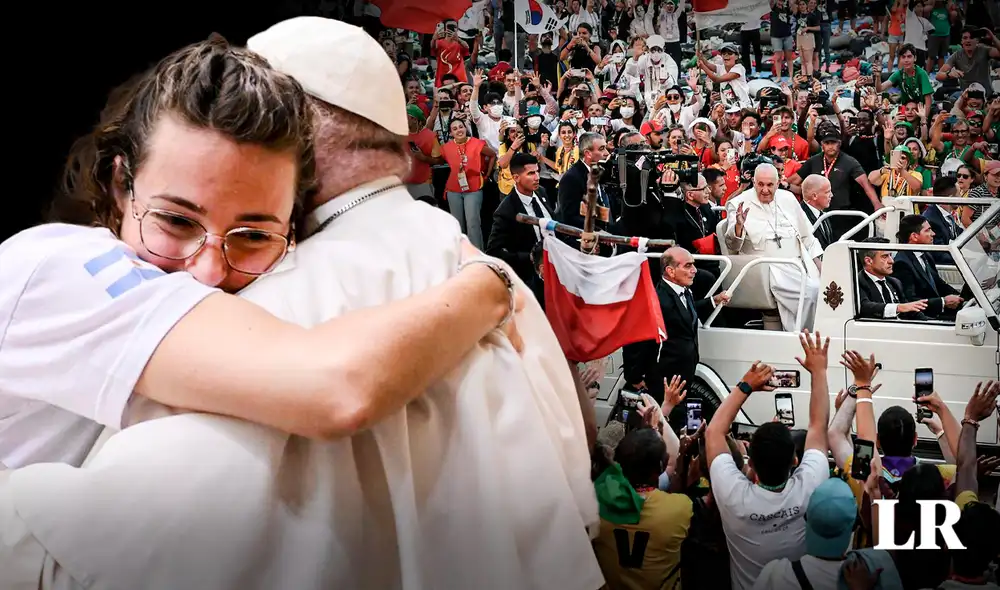 JMJ se llevó a cabo en Portugal, donde acudieron millones de jóvenes. Foto: composición de Jazmín Ceras/La República - Video: AFP