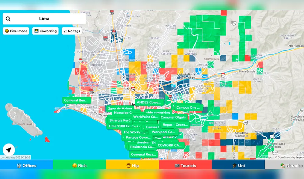 Hoodmaps está disponible para todos los usuarios iOS y Android. Foto: captura de Hoodmaps