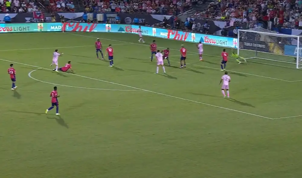 Lionel Messi lleva 6 goles con el Inter Miami. Foto: captura Leagues Cup TV / Video: Leagues Cup TV