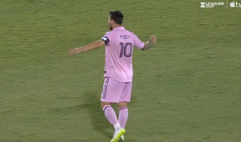 Lionel Messi se enfadó luego del empate del FC Dallas. Foto: captura Apple TV.