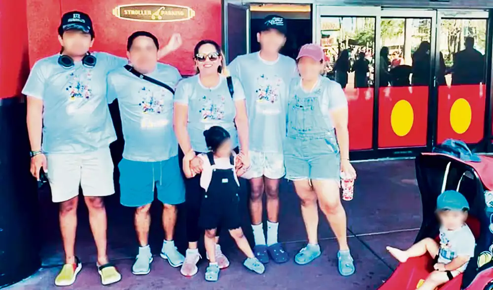 Sueño americano. Digna Calle y su familia en Disney World, en mayo, mientras que en el Congreso pasan por alto su licencia. Foto: Cuarto Poder/América Televisión Sueño americano. Digna Calle y su familia en Disney World, en mayo, mientras que en el Congreso pasan por alto su licencia. Foto: Cuarto Poder/América Televisión