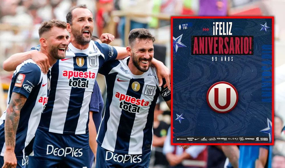 Alianza Lima no desaprovechó el aniversario 99 de Universitario de Deportes para dejar un mensaje subliminal. Foto: composición GLR/Alianza Lima