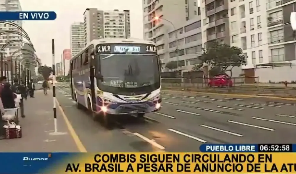 Conductores no acatan medida de la autoridad de transporte. Foto: captura de pantalla/Panamericana