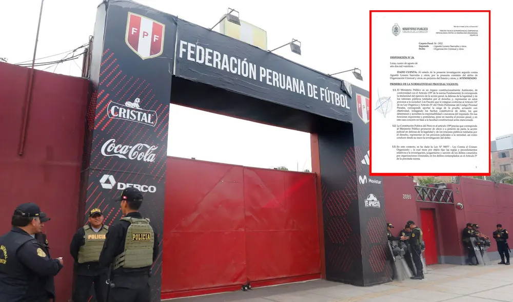 El presidente de la FPF, Agustín Lozano, viene siendo investigado por la Fiscalía por el presunto delito de organización criminal. Foto: composición GLR