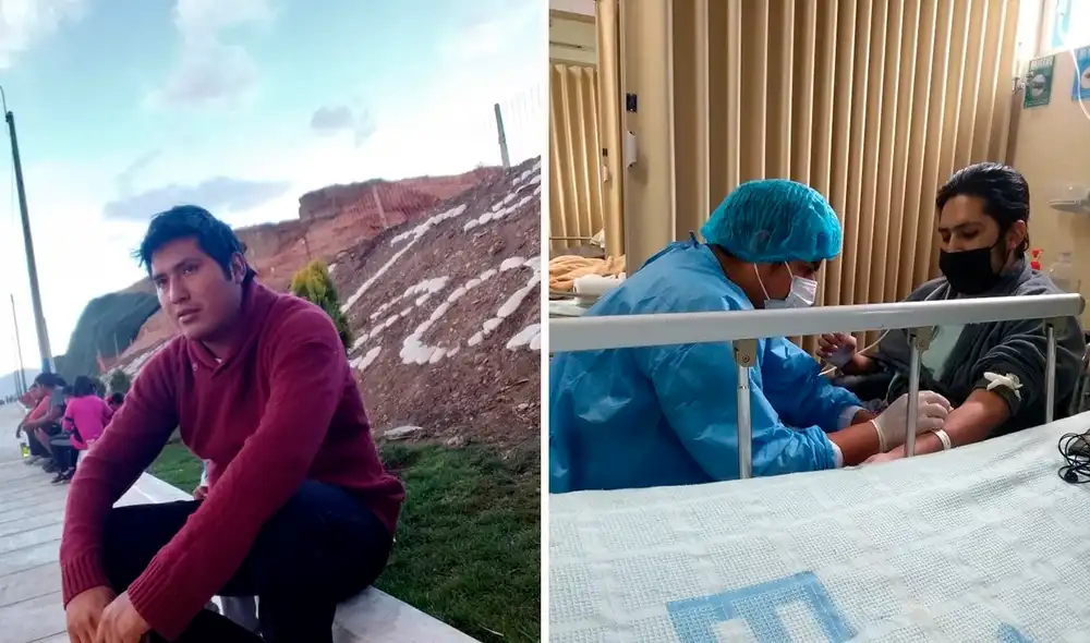 El joven está internado en el hospital Almenara. Al inicio, presentó un cuadro de peritonitis. Foto: composición LR/La República El joven está internado en el hospital Almenara. Al inicio, presentó un cuadro de peritonitis. Foto: composición LR/La República