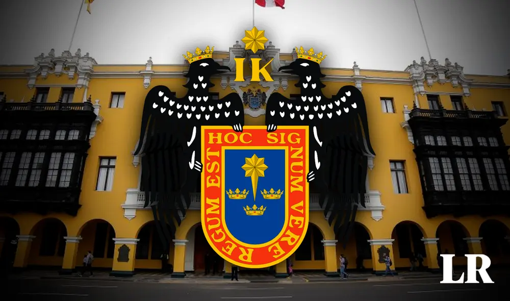 El escudo de la Municipalidad de Lima fue entregada por la corona española en diciembre de 1537. Foto: composición de Fabrizio Oviedo/La República/Municipalidad de Lima