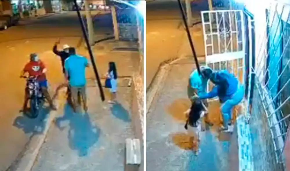 Ambos ladrones lograron huir a bordo de su motocicleta. Foto: composición LR/El Heraldo - Video: El Heraldo