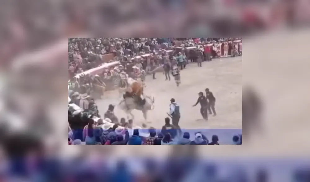 Jinete fue llevado a un hospital. Foto: captura de ‘24 horas’/Panamericana TV - Video: ‘24 horas’/Panamericana TV Jinete fue llevado a un hospital. Foto: captura de ‘24 horas’/Panamericana TV - Video: ‘24 horas’/Panamericana TV