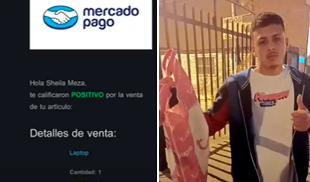 El supuesto comprador presentó datos de otra persona para adquirir la laptop. Foto: composición LR/captura/Panamericana