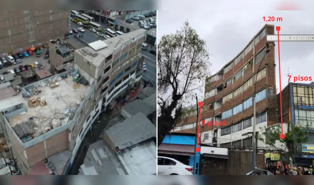 Este edificio en el Centro de Lima cuenta con menos de dos metros de ancho. Foto: composición LR/Mary Luz Aranda/ URPI-LR/URPI-LR