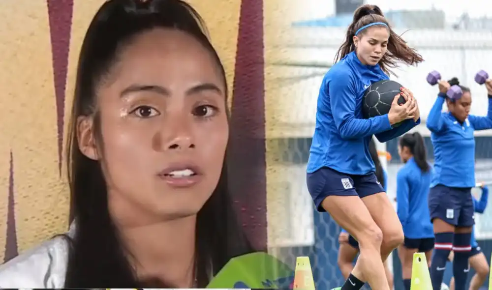 El último enfrentamiento entre Alianza Lima y Universitario femenino terminó en triunfo de las íntimas por 4-1. Foto: composición/captura Movistar Deportes/Alianza Lima.