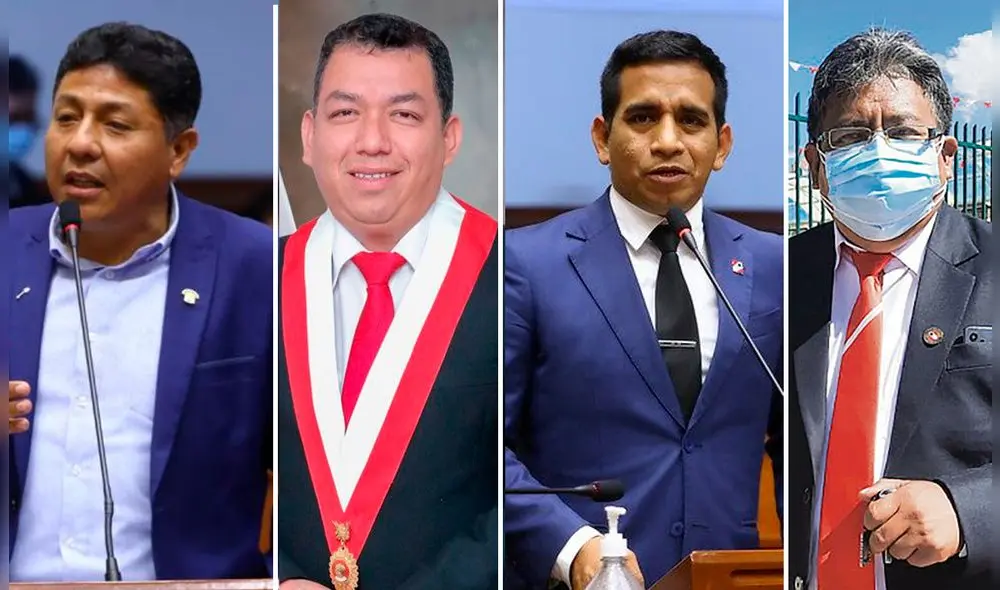 Siete parlamentarios quedaron en la bancada de Acción Popular. Foto: composición LR/ Congreso/ La República Siete parlamentarios quedaron en la bancada de Acción Popular. Foto: composición LR/ Congreso/ La República