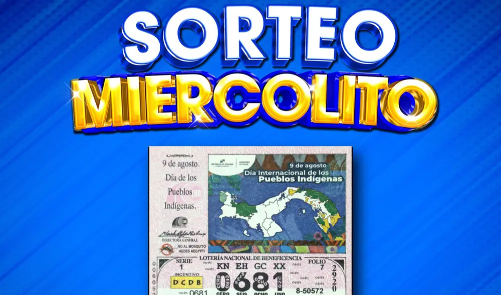Lotería Nacional de Panamá: resultados del sorteo 'Miercolito' del 9 de agosto de 2023, Telemetro EN VIVO