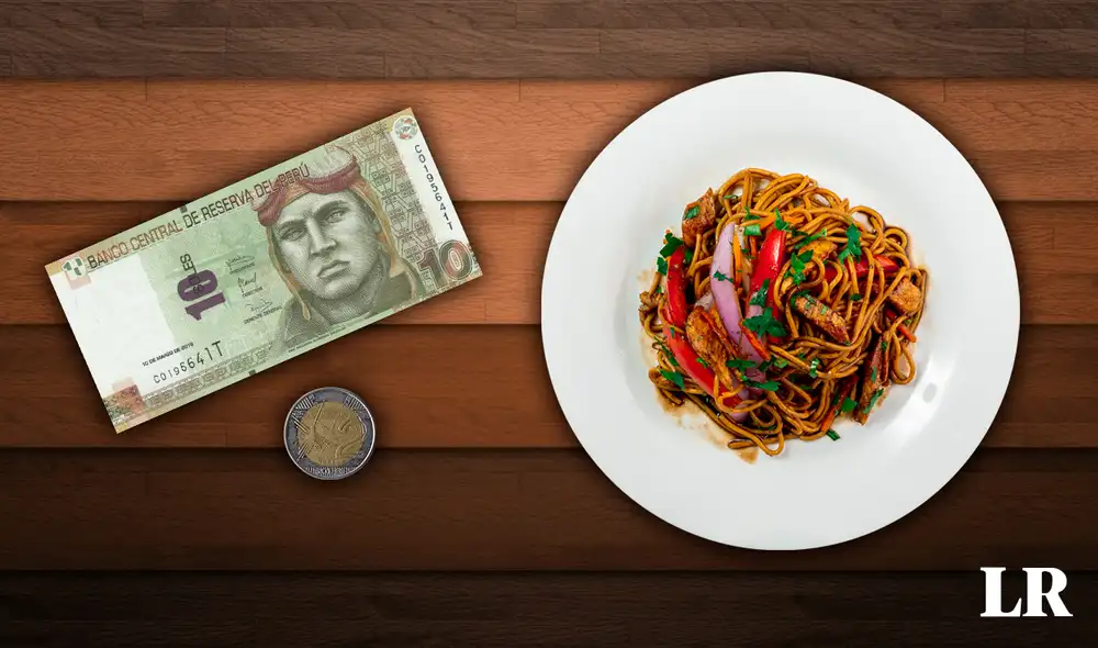 El tallarín saltado de pollo es una receta influenciada por la gastronomía china y es muy barata de preparar. Foto: composición de Álvaro Lozano/La República