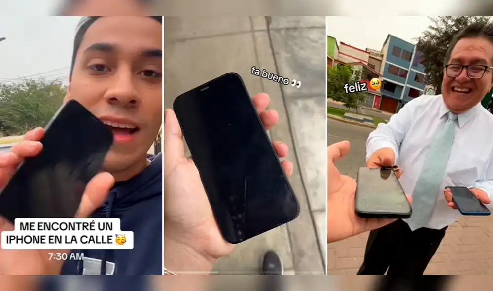 Los usuarios felicitaron al joven por devolver el móvil. Foto: composición LR/@alejandro.sanchezc/TikTok Los usuarios felicitaron al joven por devolver el móvil. Foto: composición LR/@alejandro.sanchezc/TikTok
