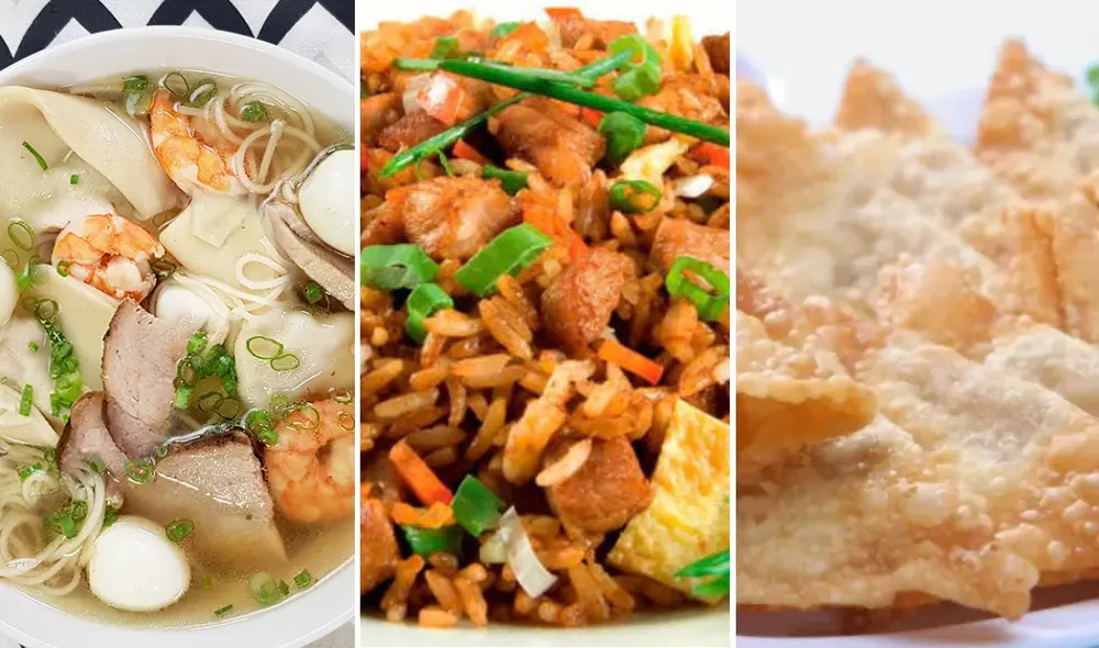 En los chifas de esta lista podrás probar las mejores sopas wantán, chaufas y wantanes fritos de Lima. Foto: composición LR/Buenazo/Recetas gratis
