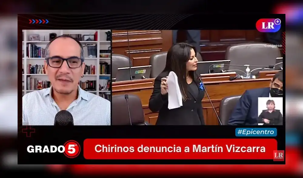 En 'Grado 5', David Gómez Fernandini se refirió a la denuncia de las congresistas Patricia Chirinos y Kelly Portalatino contra Martín Vizcarra. Foto y Video: LR+