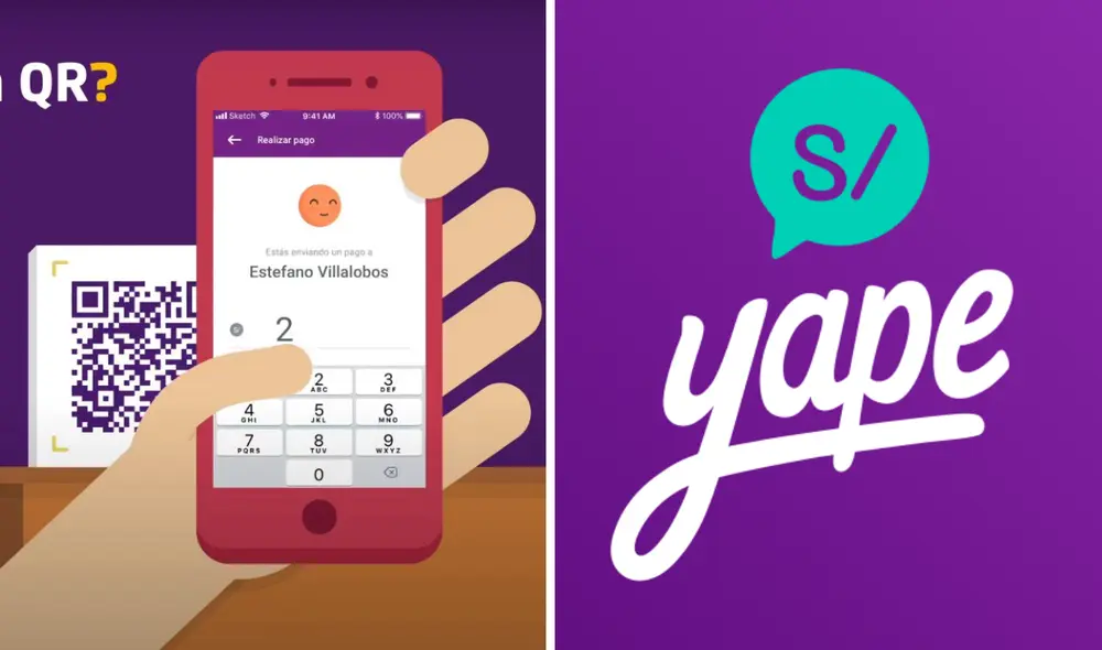 El aplicativo Yape también permite realizar pagos con el código QR. Foto: composición LR/Yape
