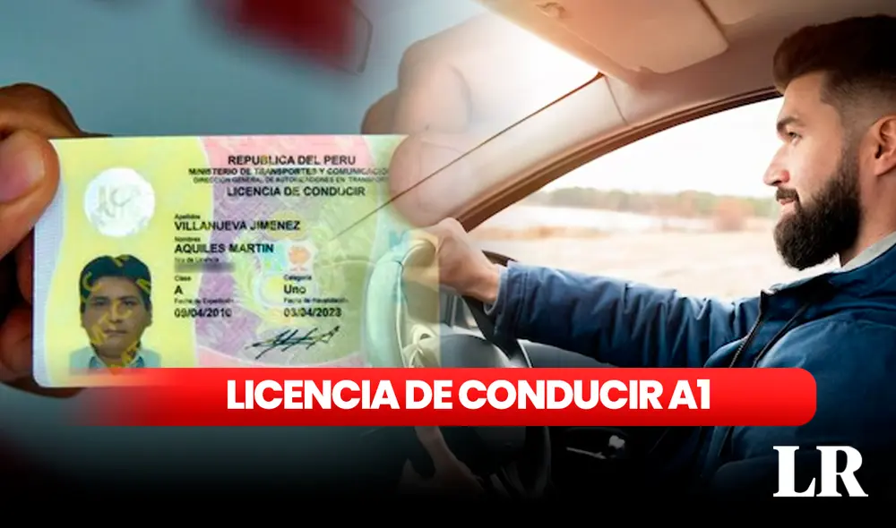 Para portar una licencia A1 debes de tener por lo menos 18 años. Foto: composición LR/ MTC/ Freepick