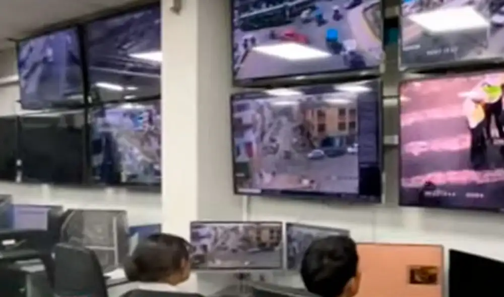 Alrededor de 280 cámaras reproducían imágenes de videos antiguos. Foto: captura Panamericana