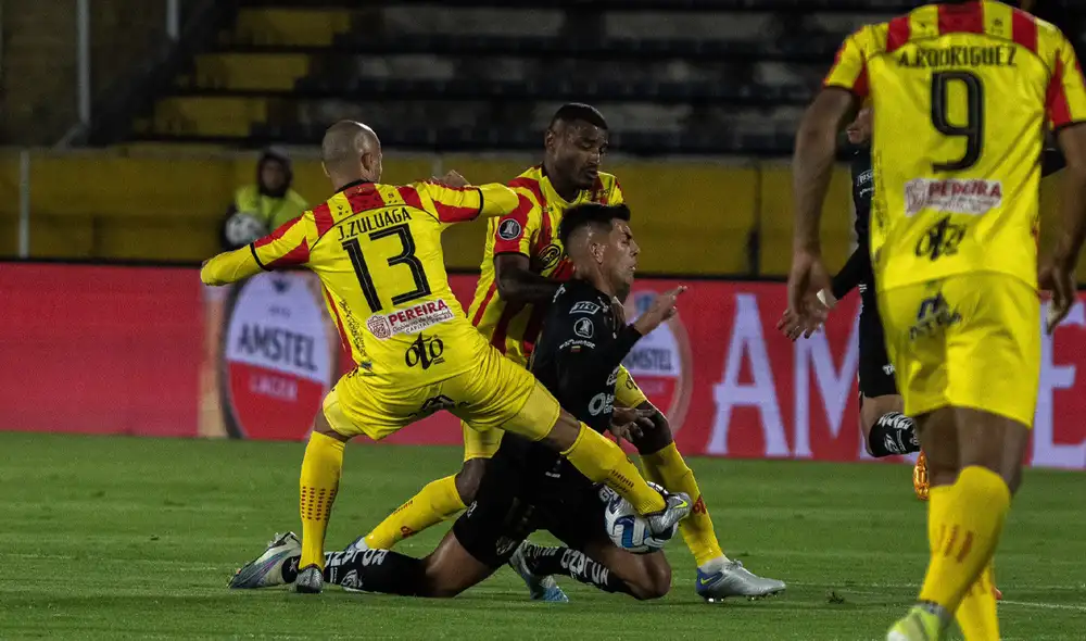 Deportivo Pereira se impuso en el global por 2-1 y avanzó a los cuartos de final de la Copa Libertadores 2023. Foto: Pereira