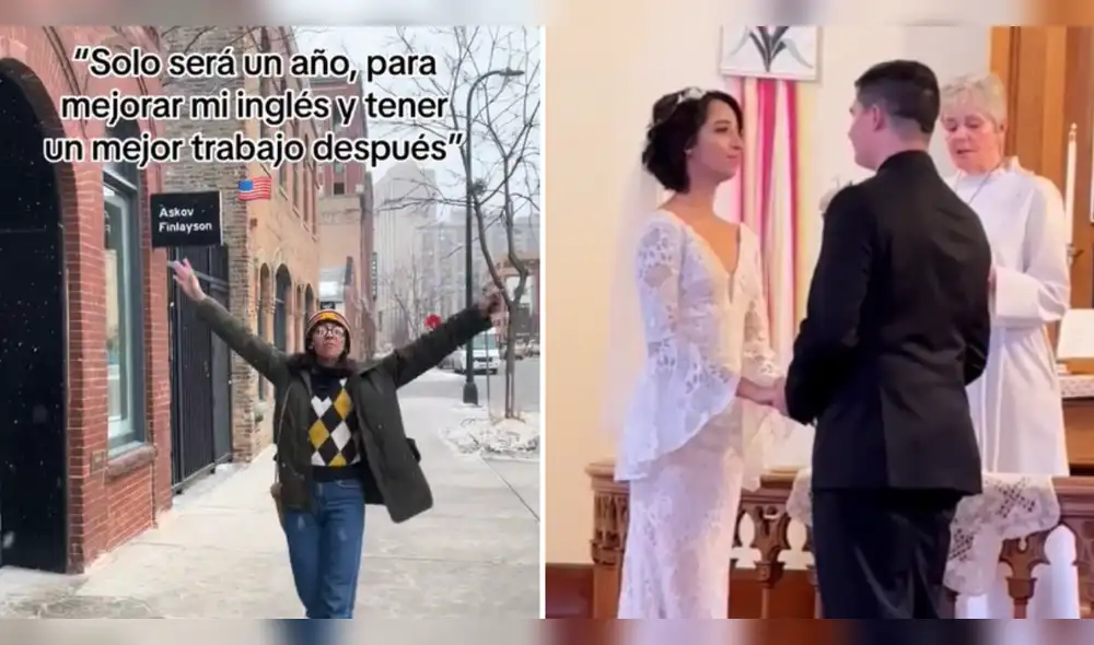 Joven se casa con estadounidense y usuarios le dejan diversos mensajes. Foto: composición LR/TikTok/@soniapaola_