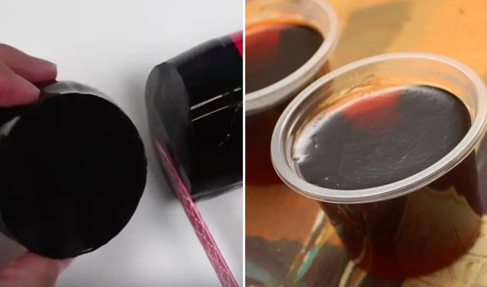 La gelatina con Coca Cola, además de ser una receta creativa y deliciosa, también tiene un costo muy bajo de preparación. Foto: composición LR/YouTube/Una Receta